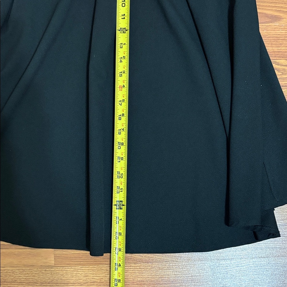 Modcloth Black Midi Skirt with Brown Braided Belt - Picture 8 of 8